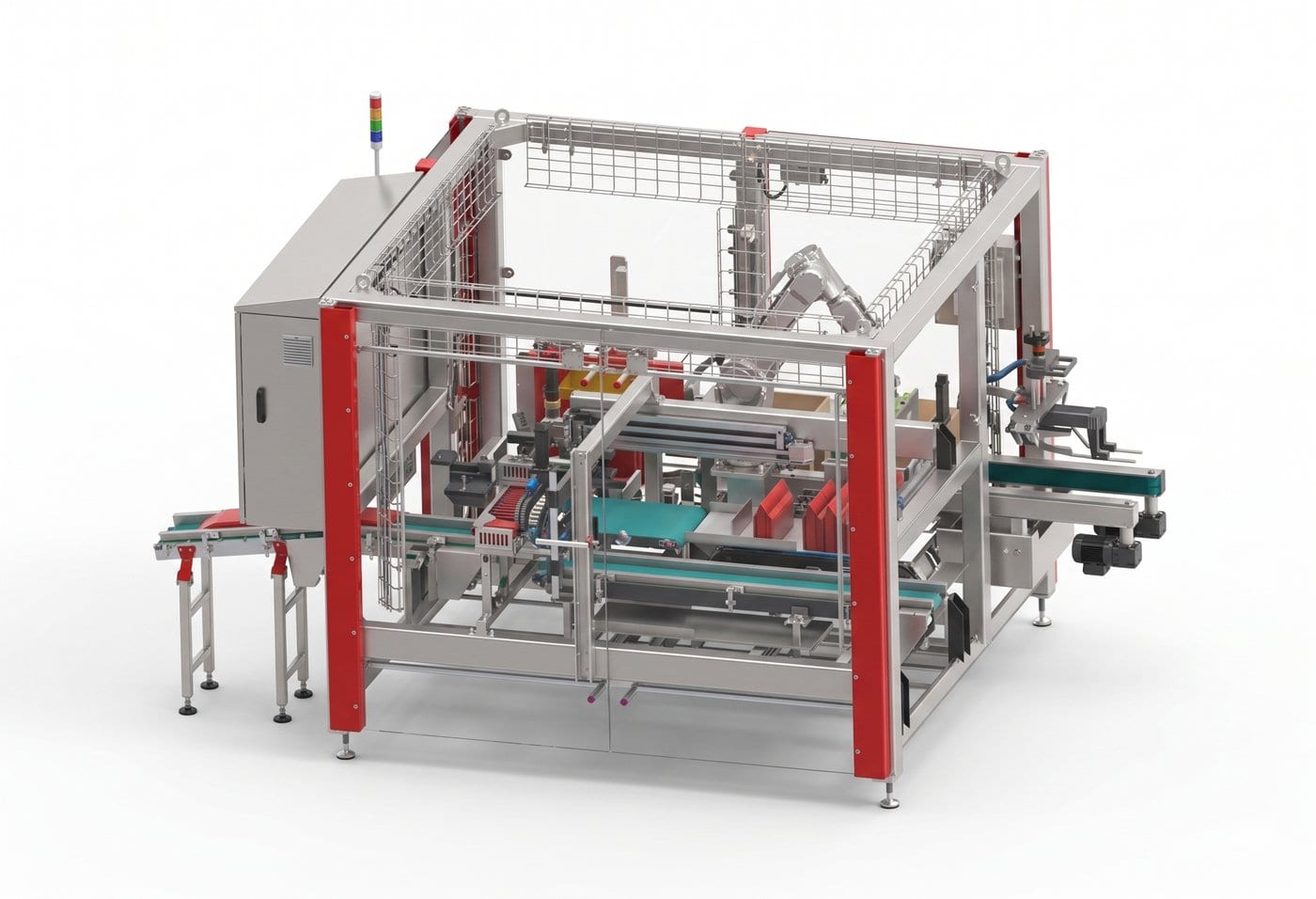 Automatic Case Packer with Robotic 6-Axis